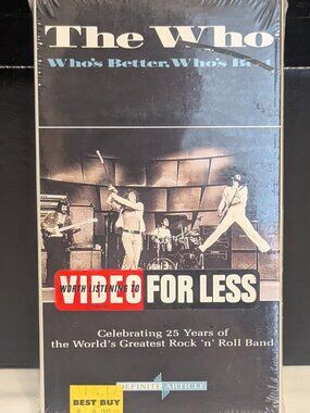 New Sealed VHS - The Who: Who's Better, Who's Best